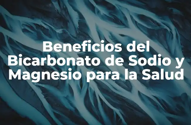 Beneficios Del Bicarbonato de Sodio y Magnesio para la Salud