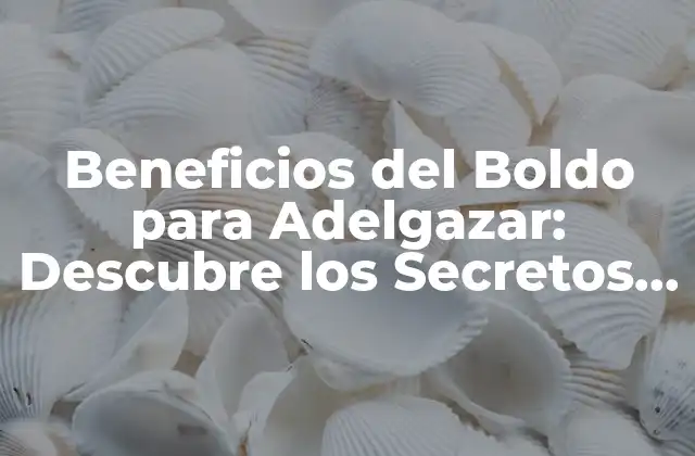Beneficios Del Boldo para Adelgazar: Descubre los Secretos de Esta Planta Natural