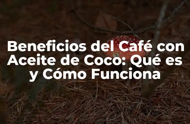 Beneficios Del Café con Aceite de Coco: Qué es y Cómo Funciona