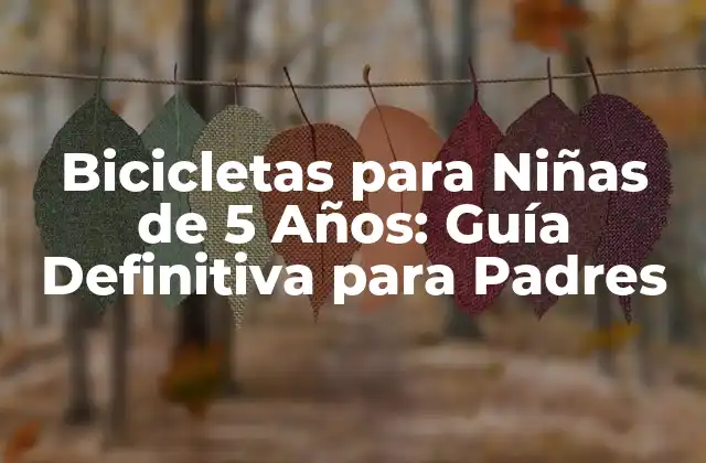 Bicicletas para Niñas de 5 Años: Guía Definitiva para Padres