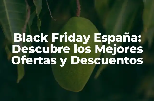 Black Friday España: Descubre los Mejores Ofertas y Descuentos