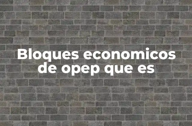 El papel de los bloques en la toma de decisiones de la OPEP