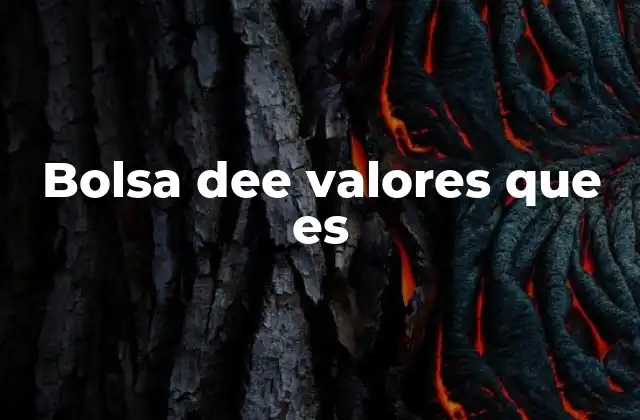 El papel de la bolsa en la economía global