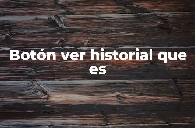 Botón Ver Historial que es