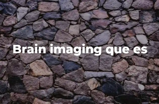 Brain Imaging que es