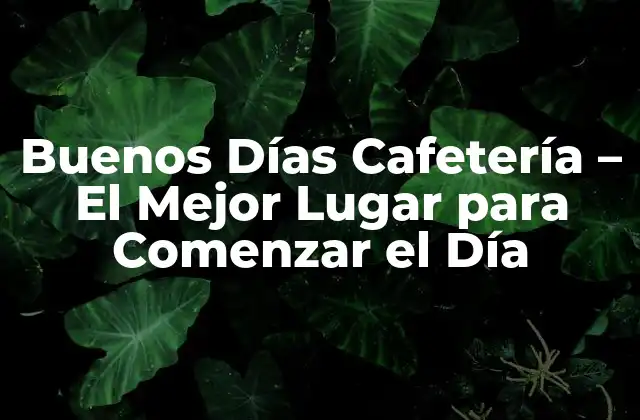 Buenos Días Cafetería - el Mejor Lugar para Comenzar el Día 2 La Historia detrás de Buenos Días Cafetería - ¿Cómo Surgió Esta Tendencia?
