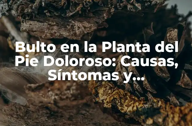 Bulto en la Planta Del Pie Doloroso: Causas, Síntomas y Tratamientos