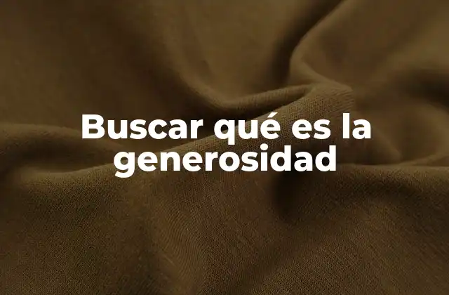 El impacto de la generosidad en la sociedad