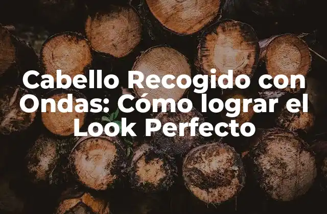 Cabello Recogido con Ondas: Cómo Lograr el Look Perfecto