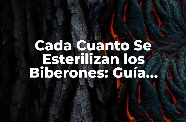 Cada Cuanto Se Esterilizan los Biberones: Guía Completa