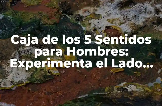 Caja de los 5 Sentidos para Hombres: Experimenta el Lado Sensual de Tu Persona