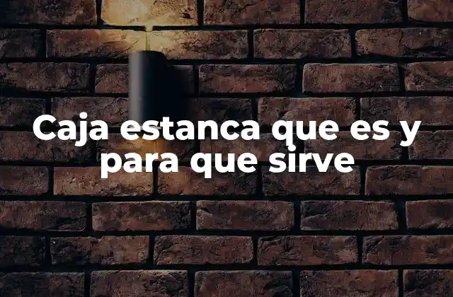 Caja Estanca que es y para que Sirve 2 ¿Cómo se diferencia una caja estanca de otras cajas de almacenamiento?