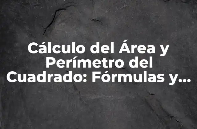 ¿Qué es el Área del Cuadrado?