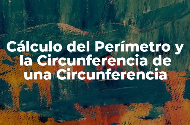 Cálculo Del Perímetro y la Circunferencia de una Circunferencia