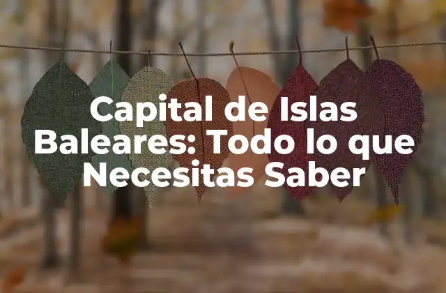 Capital de Islas Baleares: Todo Lo que Necesitas Saber
