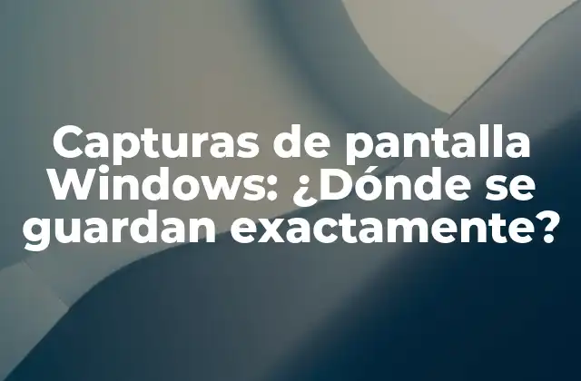 Cómo tomar una captura de pantalla en Windows