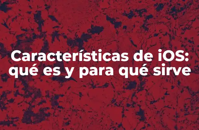 Características de Ios: Qué es y para Qué Sirve
