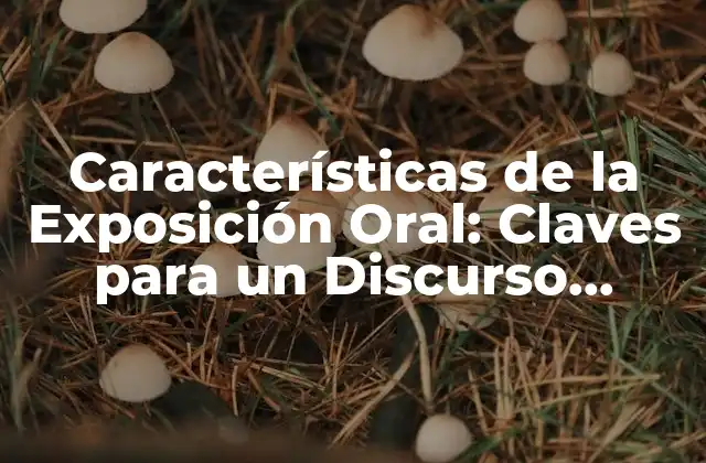 Características de la Exposición Oral: Claves para un Discurso Efectivo