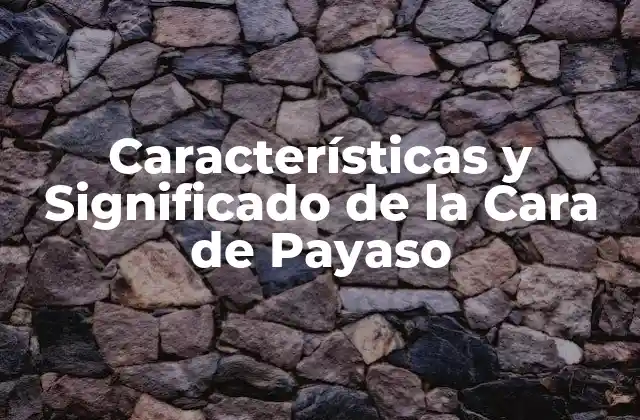 Características y Significado de la Cara de Payaso