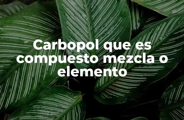 El Carbopol y su rol en la industria química