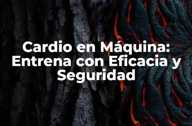 Cardio en Máquina: Entrena con Eficacia y Seguridad