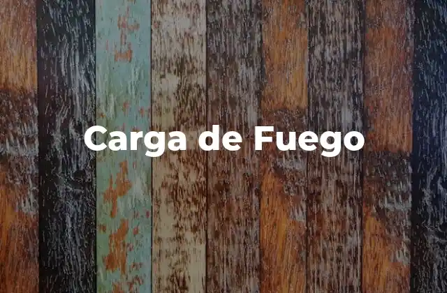 Carga de Fuego