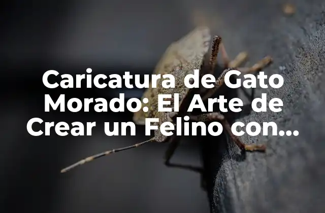 Caricatura de Gato Morado: el Arte de Crear un Felino con Personalidad