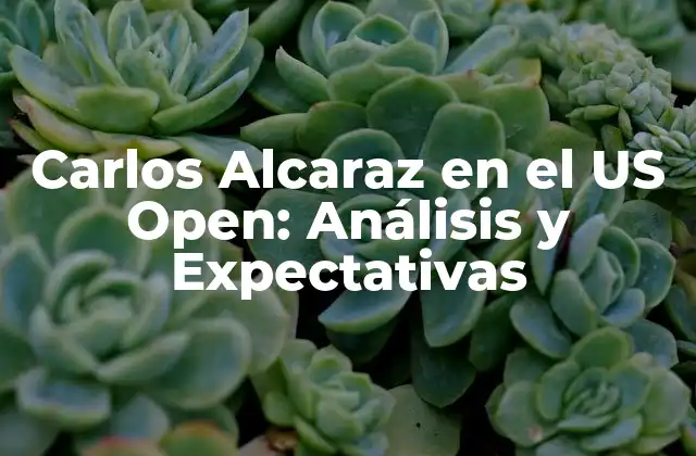 Carlos Alcaraz en el Us Open: Análisis y Expectativas