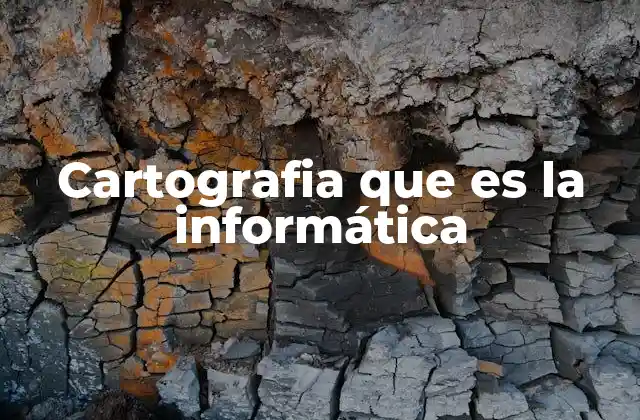 Cartografia que es la Informática
