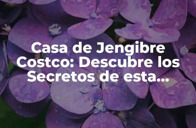 Casa de Jengibre Costco: Descubre los Secretos de Esta Deliciosa Tradición Navideña