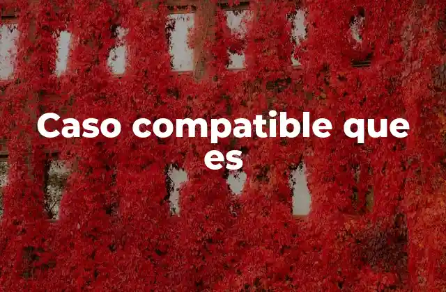 Caso Compatible que es