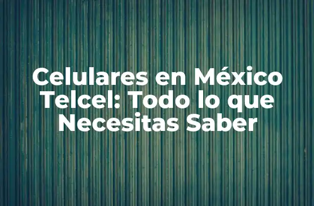 Celulares en México Telcel: Todo Lo que Necesitas Saber
