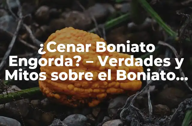 ¿cenar Boniato Engorda? – Verdades y Mitos sobre el Boniato y Su Impacto en el Peso