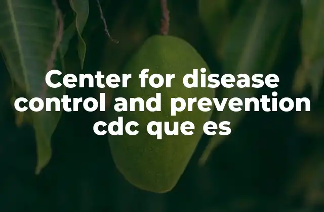 Center For Disease Control And Prevention Cdc que es 2 El papel del CDC en la salud pública estadounidense
