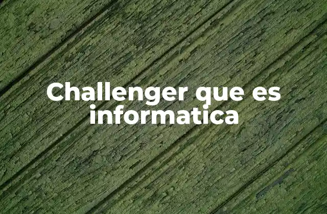 Challenger que es Informatica