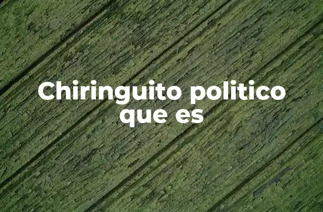 Chiringuito Politico que es