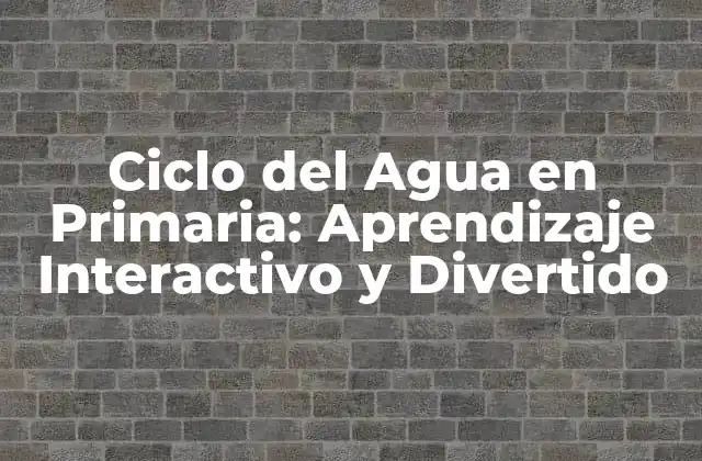 Ciclo Del Agua en Primaria: Aprendizaje Interactivo y Divertido 2 ¿Qué es el Ciclo del Agua?