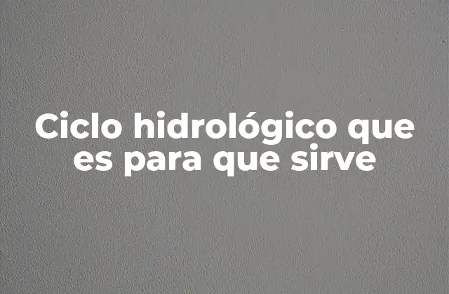 Ciclo Hidrológico que es para que Sirve 2 Cómo el agua recorre el planeta sin detenerse