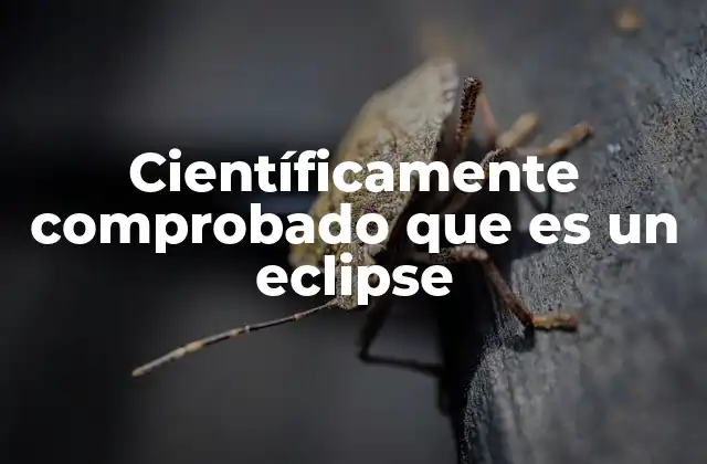 Científicamente Comprobado que es un Eclipse
