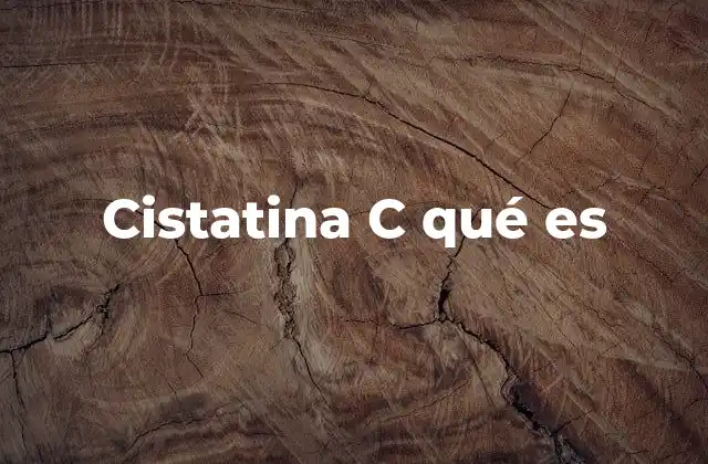 Cistatina C Qué es