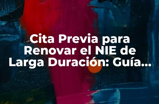 Cita Previa para Renovar el Nie de Larga Duración: Guía Completa