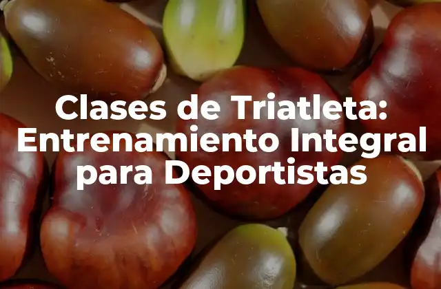 Clases de Triatleta: Entrenamiento Integral para Deportistas