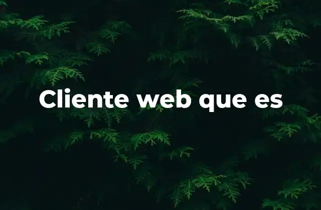 Cómo interactúa el cliente web con los servidores