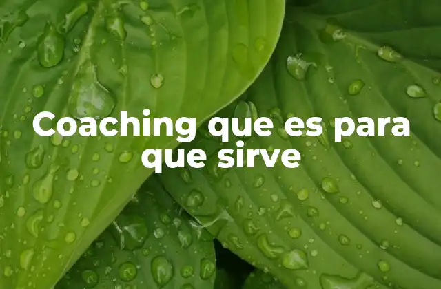 El impacto del coaching en la vida personal y profesional