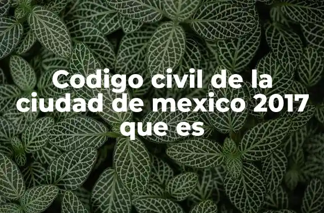 Codigo Civil de la Ciudad de Mexico 2017 que es 2 El marco legal que rige las relaciones civiles en la CDMX