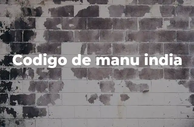 Codigo de Manu India