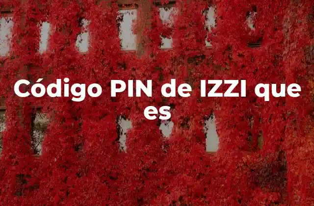 Cómo funciona el código PIN de IZZI