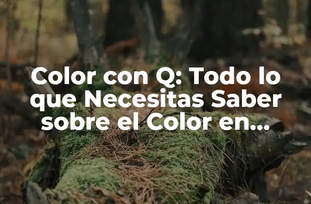 Color con Q: Todo Lo que Necesitas Saber sobre el Color en Diseño Gráfico