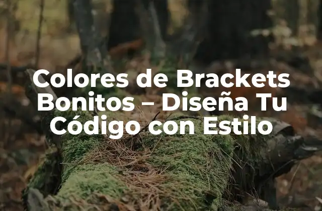 ¿Qué son los Colores de Brackets Bonitos?