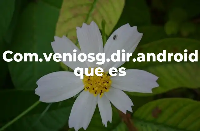 Com.veniosg.dir.android que es